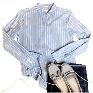Striped Oxford Shirt in Boy Fit from J. Crew